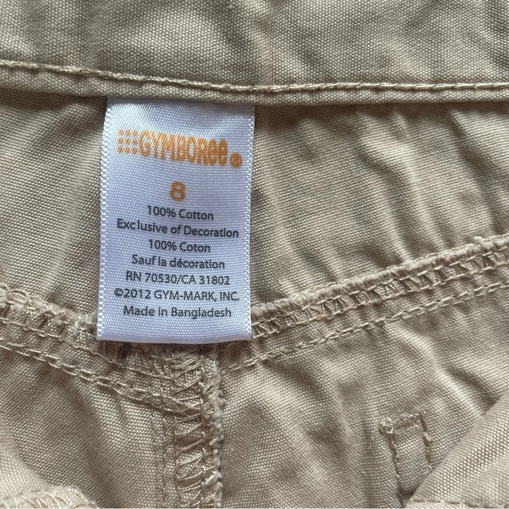 Gymboree Flower Khaki Shorts size 8